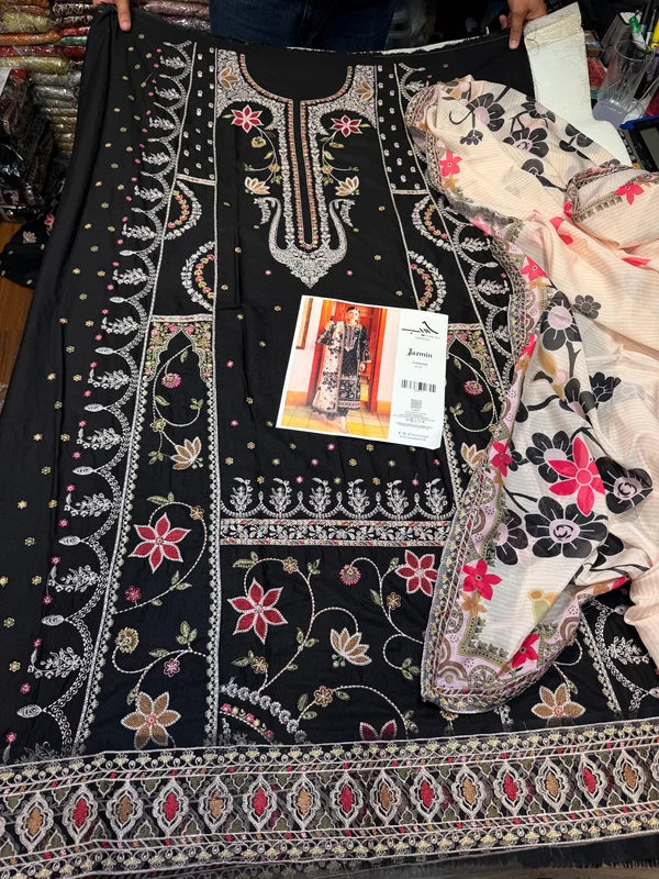 JAZMIN SHAHKAAR D-07 UNSTITCHED 3PC