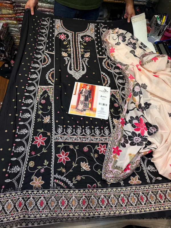 JAZMIN SHAHKAAR D-07 UNSTITCHED 3PC