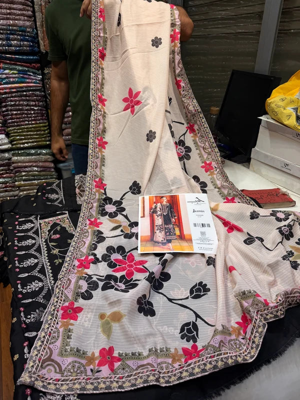 JAZMIN SHAHKAAR D-07 UNSTITCHED 3PC